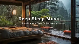 Soothing Rain Sounds with Healing Piano | Calming Sleep Music for Anxiety and Peaceful Rainy Day