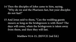 Matthew 9:14-15