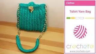 Learn how to Crochet: T shirt Yarn Bag