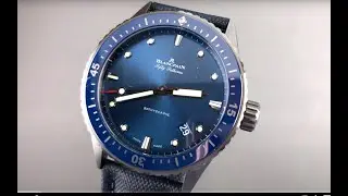 Обзор часов Blancpain Fifty Fathoms Bathyscaphe Grey Ceramic 5000-0240-052A