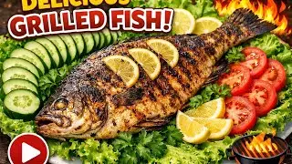 Grill Fish l BBQ FIsh Recipe Restaurant Style l Fish Washing With No Smell Organic Method