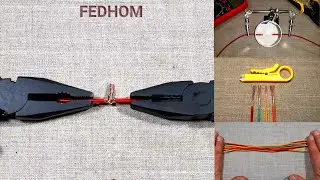 Good idea.How to twist electric wire together. Life Hack!