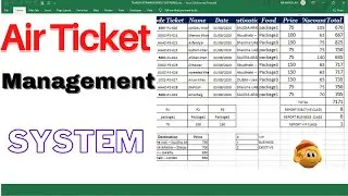 ✅ Fully Automatic Air Ticket Purchase Management in Excel🔥Air ticket Book Keeping | learning center