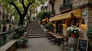 Spring Jazz Caf&eacute; Space 🌿 Refined Bossa Nova at a Riverside Coffee Spot for Study & Focus