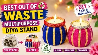 DIY Diya Stand Craft | Easy and Beautiful Decoration Ideas at Home