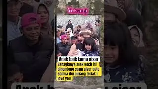 Bahagianya anak kecil ini digendong sama aisar auto semua ibu minang teriak i love you #aisarkhaled