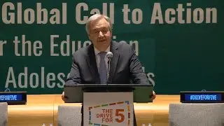 UN chief on the importance of Education of Adolescent Girls