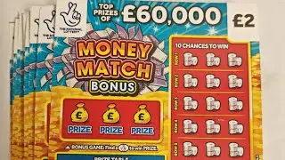 Money match bonus scratch cards &pound;22 in play 