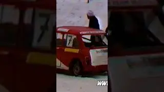 Jokkis 1980's Mini crash. #mini #minicar #jokkis #folkrace #miniracing