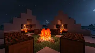 ✔ How to make An Improved Fire Pit and Tent in Minecraft