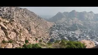 Cinematic Top view of Idar hill