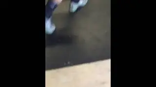 nerd get smacked with climbing chalk