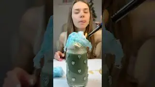 crazy COTTON CANDY coffee!#lifehacks #coffee #tutorial #icedcoffee