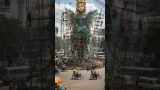 Giant Goddess Statues Rise in the City | Unreal Fantasy Meets Real Streets