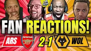 ARSENAL FANS RELIEVED REACTIONS TO ARSENAL 2-1 WOLVES! PREMIER LEAGUE FAN REACTIONS