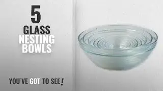 Best Glass Nesting Bowls [2018]: Duralex 100010 Made In France Lys Stackable 10-Piece Bowl Set