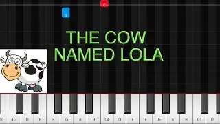 How To Play THE COW NAMED LOLA - easy piano tutorial