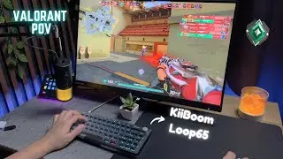 This Keyboard looks cool / KiiBoom Loop65 / Valorant POV ASMR