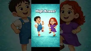 High Knees Song! Jump, March & Move! High Knees Exercise Song for Kids