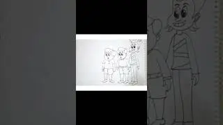 #titoo cartoon Drawing #shorts #cartoon titoo friend drawing