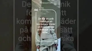 Intressanta fakta om kvinnor: Modeexperiment