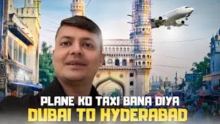 😂 Plane Ko Taxi Bana Diya | Urgent Trip To Hyderabad | Prateek Agarwal Vlogs #hyderabad #dubaivlog