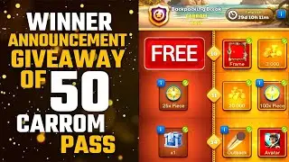 🥰 50 Carrom Pass Giveaway Winner Announcement Video 😵😉 Get Carrom Pass in Free 💖😍 - Techno Anupam