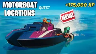 MOTORBOATS LOCATIONS IN FORTNITE - *NEW* WEEKLY QUESTS! (DESTROY BOATS QUEST GUIDE)