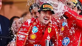 Charles Leclerc Monaco win | 2024 Monaco podium celebration