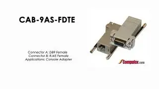 CAB-9AS-FDTE  |  Cisco Compatible DB9 Female to RJ45 Female Console Adapter