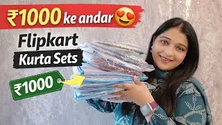 Under ₹ 1000 Cotton Kurta Sets from Flipkart | Daily Wear & office Wear Haul | Sanvi