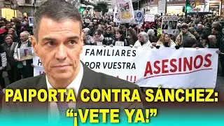 MASIVA MANIFESTACI&Oacute;N contra Pedro S&aacute;nchez en Paiporta: 