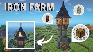 Minecraft 1.18 Java | How to Build an IRON FARM Without a Zombie | Tutorial