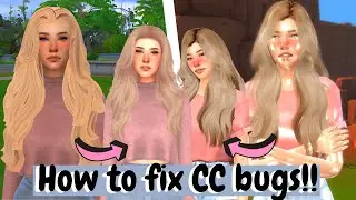 How to fix cc bugs in the sims 4(Shiny sims, Hair glitch)