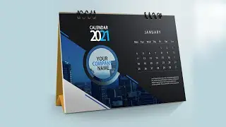 How to Make Company Calendar In Photoshop Cc- Happy New Year Calendar Design- Vertex Graphic