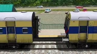 Indian Train Railfans Express Rails High Speed || On Bumpy Railway Crossing Railroad Tracks 🧑&zwj;✈️