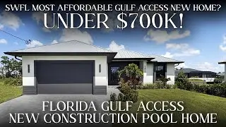 Cape Coral AFFORDABLE Gulf Access NEW Home For Sale | UNDER $700K
