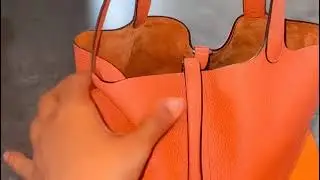 Hermes Picotin Lock 22 &ndash; Taurillon Clemence Orange