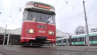 Eine Straßenbahn geht in Rente