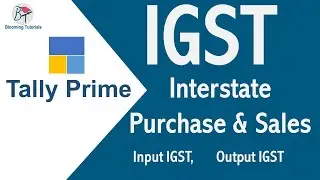 IGST Integrated Goods and Services Tax in Tally Prime | Transaction between two states | ITC Claim