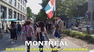 4K Montreal Summer 2022 Walking Old Port, Griffintown, Downtown