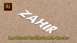 Paper Distorted Text Effect in Adobe Illustrator | Creative Typography Tutorial