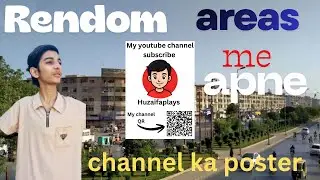RENDOM AREAS ME APNE YOUTUBE CHANNEL KA POSTER LAGA DIYA KIYA MERE SUBSCRIBES + HOEE YA NAHI