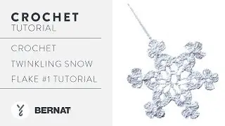 Crochet Twinkling Snowflake #1 Tutorial