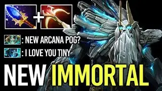 NEW BADASS IMMORTAL TINY Prestige Item TI9 Crazy Gameplay by W1sh Top Pro 7.22 Dota 2