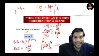 Integrated Rate Law For First Order Reaction With Graphs Chemical kinetics by Arvind Arora