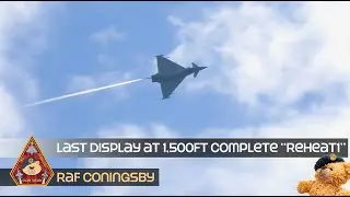 REHEAT1 LAST DISPLAY AT 1,500FT &bull; SUPER SHARP NATH DEMONSTRATES FIGHTER PILOT SKILLS TYPHOON DEMO