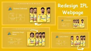 Redesigning IPL Website: HTML, CSS, & JavaScript | 2024 Edition