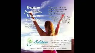 Freedom from pain begins with Solutions Chiropractic