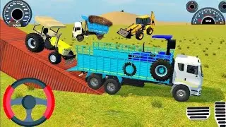 Drive JCB and Unloading Stone From Dumper in Game🔥#new #gaming #video #jcb #truck #tractor #dumper